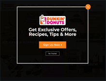 Tablet Screenshot of dunkinathome.com